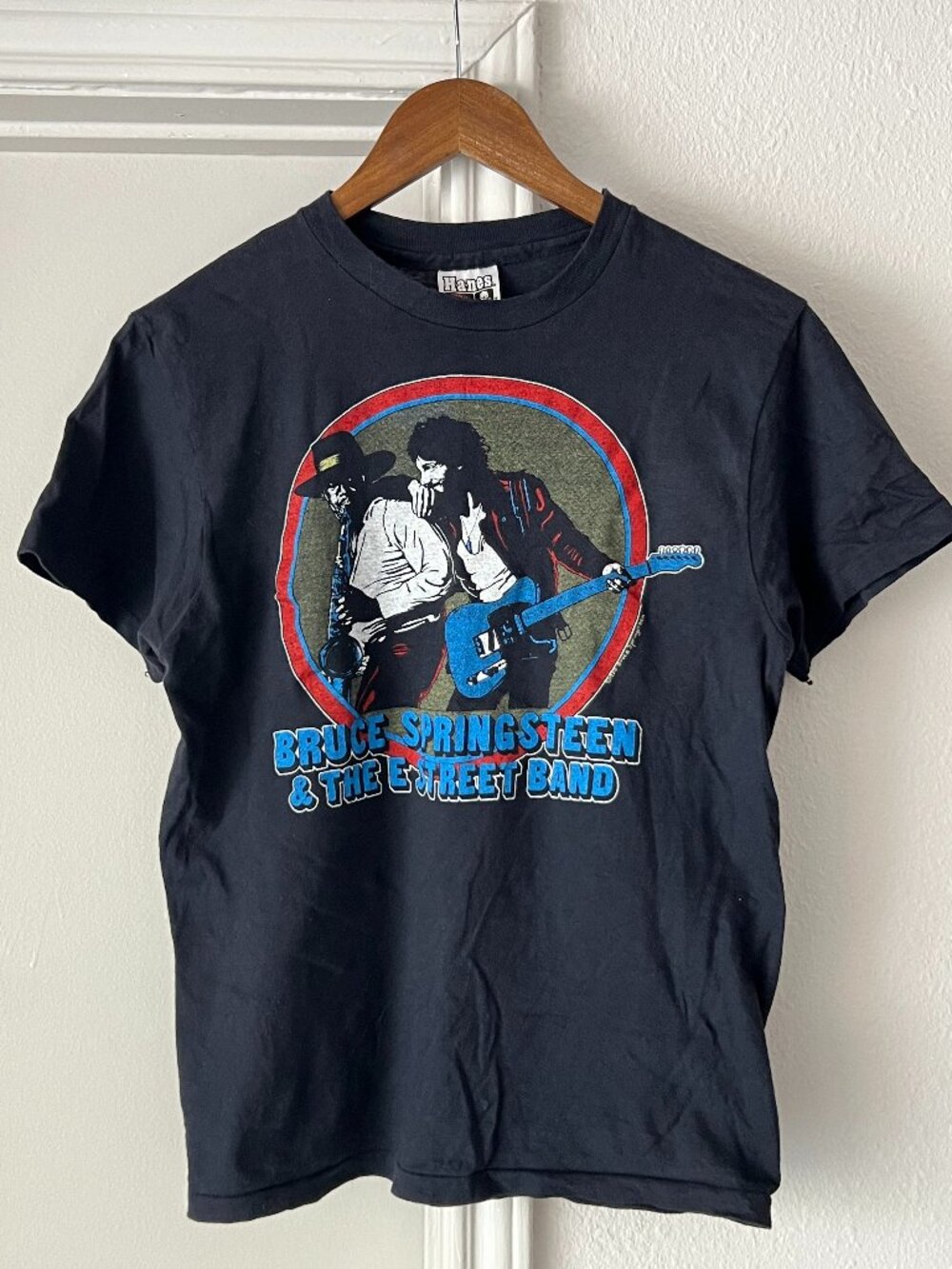 Vintage Bruce Springsteen Tour Shirt Hanes Brand Size Medium 38-40